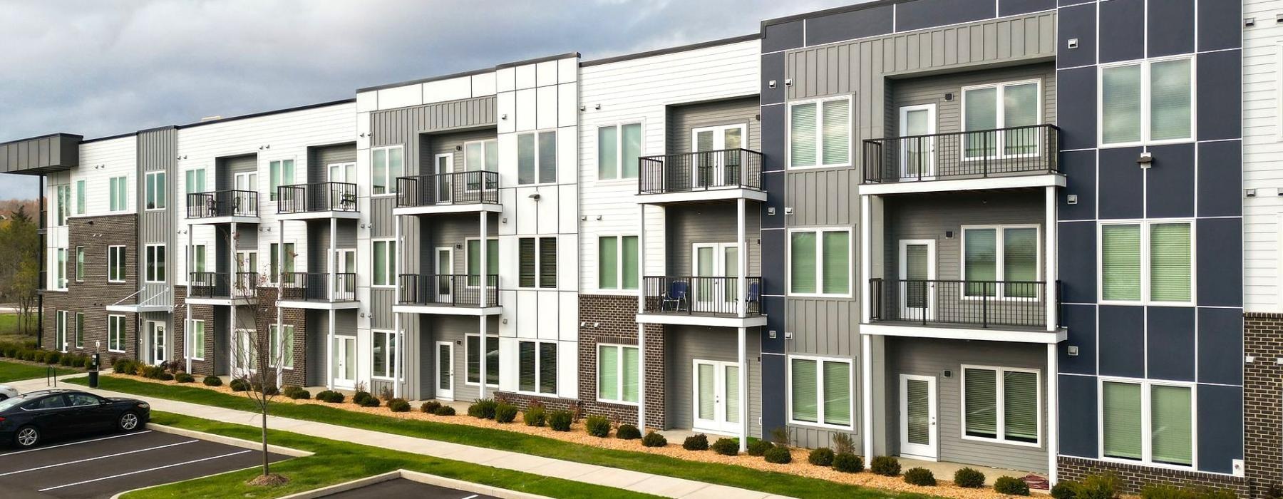 view of a multi-story buildings